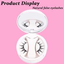 1 Pair Natural Magnetic Eyelashes With Applicator, Reusable, Waterproof, No Glue Needed, Suitable For Sensitive Eyes, Cartoon Style - Spiky Manga Lashes - View 3