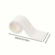 1 pièce Protège-angle amélioré - Protecteur d'angle auto-adhésif plus épais, 200 cm x 20 cm, bandes de protection souples amovibles avec design rayé minimaliste moderne, découpe DIY pour salon, table à manger, table de chevet, couloir, protection des coins de mur - Gris pâle - Voir 3