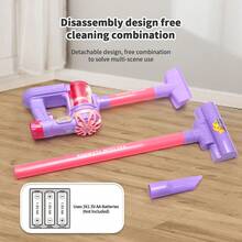 Children's Multi-Functional Vacuum Cleaner Set - Cleaning And Sweeping Set, Household Chores And Pretend Play Cleaning Tools, Children's Room Simulated Cleaning Interactive Game Toy, Role-Playing Props, Suitable For Boys And Girls As Christmas, Halloween, And Birthday Gifts - Multicolor - View 6