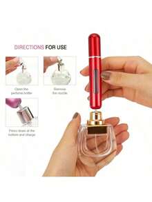 1pc 8ml Refillable Perfume Bottle, Portable Mini Spray Bottle For Travel And Outing, Living Room Home Bedroom Bathroom House Decor, Travel Stuff, Wedding, Party, Birthday, Gifts For Men Mom Dad Friends - Multicolor - View 1