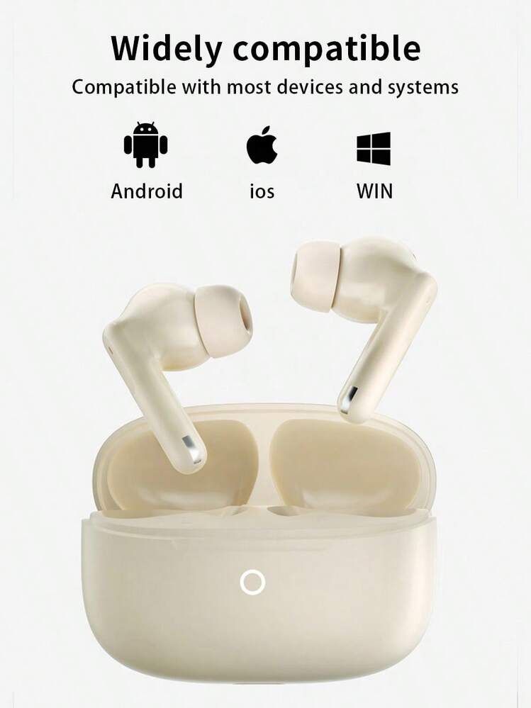 Tai nghe Bluetooth bán nhét tai Lenovo EA220 với tính năng khử tiếng ồn cuộc gọi thông minh bằng AI, âm thanh vòm không gian, Bluetooth V5.4 mới, thời lượng pin 24 giờ và bao bì tại Trung Quốc - đá mặt trăng màu trắng - Xem 6