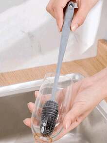 360 Degree Cleaning Power: 1pc Silicone Cup Brush For Effortless Tea Stain Removal,Kitchen,Bathroom,Home,Household Supplies