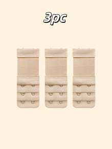 3pcs 2 Hook Bra Strap Extenders, Comfortable Adjustable Bra Straps, No Bra Look, Ladies Lingerie And Underwear Accessories, Soft Adjustable Bra Extenders, White And Beige - Comfortable Fit 2 Hook Design, Enhanced Support, Breathable Polyester Fabric, Perfect For Casual Wear Or Travel, Bra Comfortable Accessories, Ladies Bra Extenders Elastic Adjustable Bra Strap Extend, Soft Lingerie Accessories,