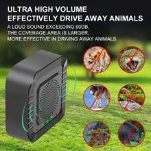 我们的超声波驱虫器采用尖端变频技术，有效驱赶老鼠、松鼠和其他啮齿动物。与传统的陷阱或毒药不同，这款不含化学物质的设备会发出高频声波， - 彩色 - 查看 1