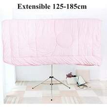 Soportes Tendederos Extensible y Plegable Secado de la Ropa del Ahorro de Espacio Portátil Plegable, estante de sequía ajustable del lavadero del acero inoxidable de la alta capacidad(Incluye 10x ganchos a prueba de viento y una Bolsa) - 1 - Ver 6