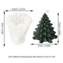3D Christmas Tree Epoxy Silicone Molds, DIY Cone, Christmas Candle Decoration, Aromatherapy Plaster Candle Ornaments,Gypsum Resin Craft Casting Molds - Christmas Decoration, DIY Gift,Home Decor, Art Gifts