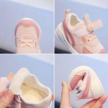 Zapatos para bebés y niños pequeños, suelas suaves para primavera y otoño para niños y niñas, zapatos deportivos antideslizantes para niños, zapatos de malla para bebés,Se puede combinar con disfraz navidad - Rosa - Ver 3
