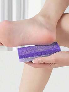 1~5pcs Foot Pumice Stone Exfoliating File, Dead Skin Remover, Foot Care Pedicure Tools, Salon Foot Scrub Pad, Rubbing Board, Pedicure Exfoliating Tool For Men And Women,Double-Sided Foot File,Volcanic Lava To Remove Dead Skin, Foot Scrub, Callus Remover For Hand And Body, Used For Household Personal Cleaning And Care Tools - Purple - View 5