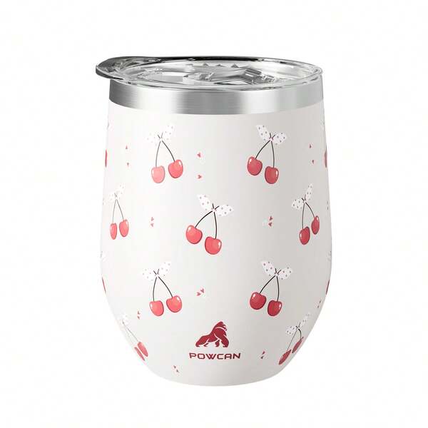 1 unidade 340ml/12oz copo de casca de ovo isolado a vácuo de aço inoxidável de dupla camada, adequado para casa, escritório, viagens ao ar livre, esportes e pode ser usado como presente.