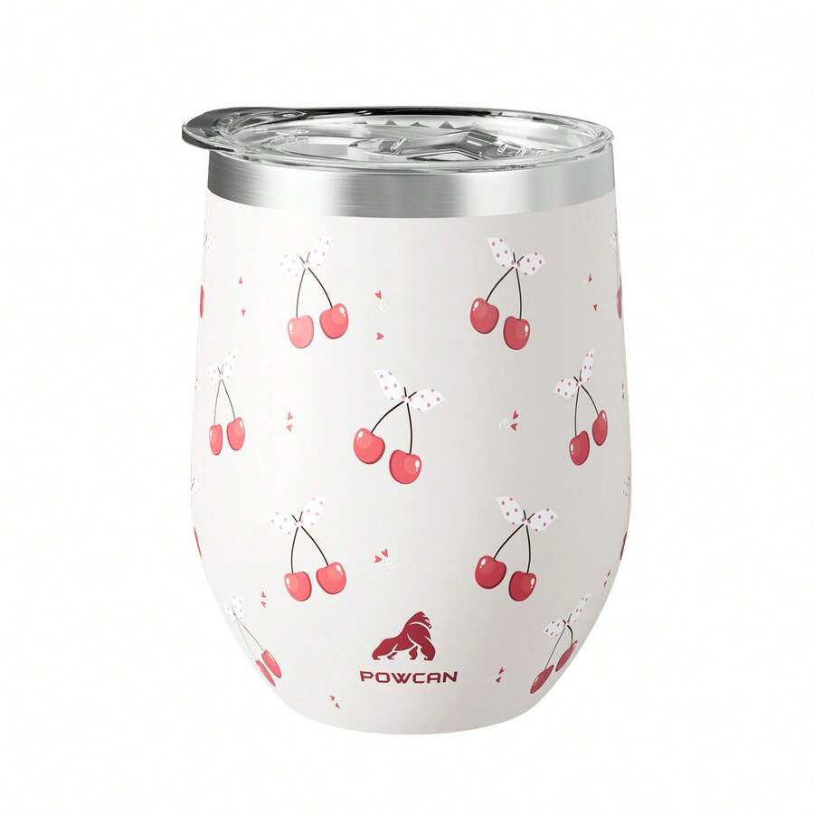 1 chiếc cốc hình trứng cách nhiệt chân không hai lớp bằng thép không gỉ dung tích 340ml/12oz, thích hợp sử dụng tại nhà, văn phòng, du lịch ngoài trời, thể thao, hoặc làm quà tặng.