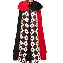 1 chiếc áo choàng hóa trang Red Heart Queen, phụ kiện trang phục nhập vai, thích hợp cho lễ hội, tiệc tùng, Halloween và các ngày lễ khác để mặc - Nhiều màu - Xem 2