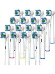 Electric Toothbrush Replacement Brush Heads, Compatible With Oral-B , Classic Precise Cleaning Replacement Brush Heads, Effective Cleaning And Plaque Removal - White - View 3