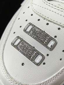 2/4pcs Metal Shoelace Buckle - Hollow Out Zinc Alloy, Synthetic Cubic Zirconia, Unisex Sports Shoes Accessories, Shoe Decoration, Shoe, Spring Summer Picks, Brides Maid Gifts, Room, Bedroom Decor, Bedroom Decor, Beach, Travel, For Men, For Women, Vacation,Cute Stuff - Multicolor - View 6