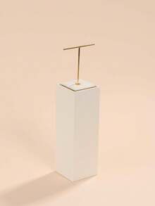 WOODTEN 珠宝展示架，人颈形耳环、戒指、项链展示架，装饰品展示架，展示柜道具，奢华珠宝展示架返校 - 米色 - 查看 16