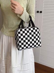 Sac à déjeuner portable, sac isotherme étanche, boîte à lunch Bento, sac d'isolation pour le dîner. Sac à lunch épais mignon pour étudiants, imprimé léopard rose, petit motif floral. Boîte à lunch pour femmes, école