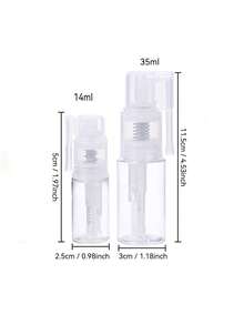 1件装粉末喷雾瓶旅行塑料喷雾瓶便携式可填充指甲闪粉厨房胡椒喷雾瓶音乐球粉末喷雾转移瓶 - 彩色 - 查看 10