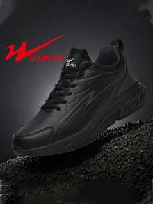 STARNOVO Men's Shoes Autumn And Winter New Large Middle Top Shoes Sports And Leisure Black Leather Soft Bottom Boots For Men 2000s Style Valentine's Day Ideas