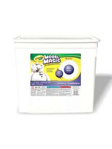 Crayola Model Magic 2磅桶裝－超輕空氣乾燥塑形黏土，可密封且可重複使用，假期日DIY手工黏土，適合兒童與教室 | 「空氣乾燥黏土」 「兒童手工藝」 「STEM玩具」 - 彩色 - 查看 1