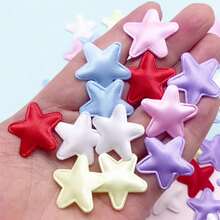 20/50/100pcs Mini Heart & Star Fabric Patches - Assorted Colorful Applique Patches For DIY Clothing Repair, Sewing, Headwear, Hats And Craft Decoration - Versatile, Easy To Use, Multi-Color - Multicolor - View 7