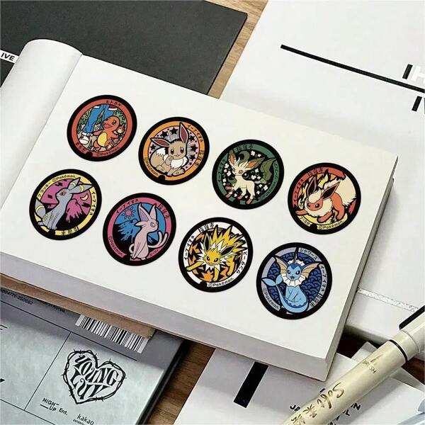 Cute Pokemon Pikachu Cartoon Anime Stickers DIY Laptop Decals Decoration Stickers Reward Children Birthday Toys Gift