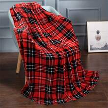 270GSM 超柔软毛绒羊毛毯 - 抗皱、耐用、温暖、适合所有季节 - 非常适合床、沙发、长沙发、户外露营 - 混合颜色，50x60 英寸 - 彩色 - 查看 6