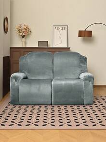 1件银狐绒沙发套，防尘沙发套，经典简约设计，可水洗，四季皆宜，适用于办公室、客厅、卧室装饰 - 彩色 - 查看 5