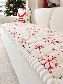 1 件现代简约沙发套 - 清新雪花图案设计，多功能沙发套，多用途 - 沙发垫，防止剥落、褪色、宠物抓挠、污垢，适用于 1/2/3/4/5 座沙发，背面有硅胶颗粒，牢固贴合，宠物友好 - 白色 - 查看 7