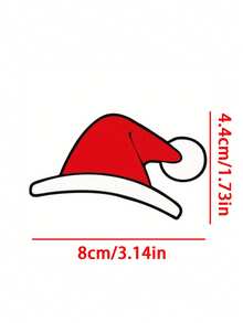 Car Santa Hat Stickers - Holiday Decorations For Cars, Motorcycles, Windows, Walls, Laptops And Gifts - Fun Holiday Designs With Strong Adhesion, Christmas Party Decorations For Kids And Adults