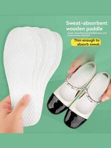 10 件/包一次性木浆鞋垫，适用于运动鞋和休闲鞋，超薄，吸湿排汗，防臭，男女皆宜