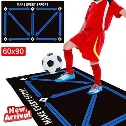 Football Training Mat Durable Non Slip Foldable Dribble Training Mat Football Training Indoor Ourdoor Equipment
