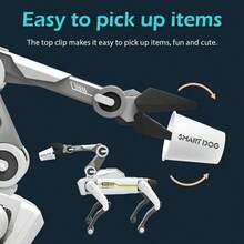 升级版特技机器狗 - App控制,AI语音激活,18种技能(功夫、舞蹈、游泳),USB充电,无线遥控,完美的节日礼物和奖品,节日礼物机器人 | 时尚未来设计 | 高科技产品,智能机器狗玩具,无线App控制,超长遥控距离82英尺 - AI智慧機器狗 - 查看 10