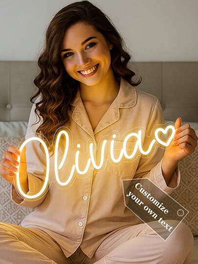 Placa de neon com nome personalizado, decoração de casamento, placa de neon com nome, placa de neon de LED para crianças, presentes personalizados, decoração de quarto, decoração de casa com luz LED USB, presentes de aniversário, placa de berçário, letras de berçário, decoração infantil, decoração de berçário, presentes ideais exclusivos para ele e ela, para o dia das crianças, para o dia dos pais, para formatura, para casamentos, para inauguração de casa, sala de estar, quarto, escritório, sala de chá, casa, banheiro, sala de jantar