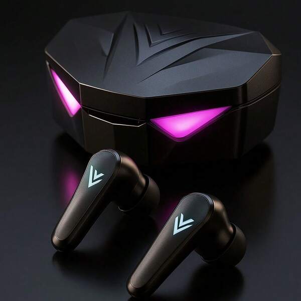 Fone De Ouvido sem Fio com bluetooth 5.3 TWS gamer  - Sem Ruído X15 Estojo Led Digital