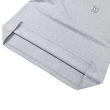 MLB Áo thun unisex cổ điển in họa tiết monogram cỡ lớn, dáng rộng, thoải mái, tay ngắn, thích hợp cho hoạt động ngoài trời, thể thao và mặc thường ngày. - Vải lanh xám - Xem 6