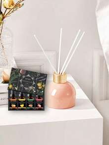 Set de 4 piezas de perfume de aromaterapia con aceites esenciales concentrados de 4 tipos diferentes para humidificador, difusor, velas y decoración del hogar, regalo de Navidad y Año Nuevo - Varias fragancias - Ver 3
