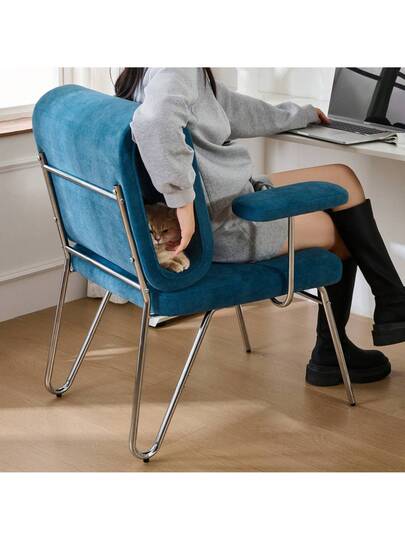 Walhai Appearance er Armchair Pet Friendly Armchair, Provides Sanctuary Cats Small Dogs, Anti Cat Scratch Fabric, Single Sofa, TV Stoel Living Room view 4