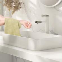 Solid Striped Hand Towels-2 Pack, Soft Absorbent Hotel Spa Bathroom Towel - 卡其色 - 查看 5