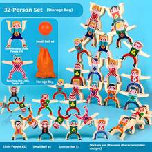 32/24/16/8pcs Hercules Balance Bricks Pro Building Blocks Stacking Arhat Puzzle, Plastic Toy Stickers Jenga Hercules Desktop Game, Perfect Birthday, Holiday, Halloween, Christmas Gift