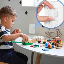 24 Pack Outlet Covers & Removal Tool Baby Proofing, Provide Shock Prevention And Easy Installation, Safe And Secure Plastic Plug Covers For Power Sockets (24 Outlet Covers) - 10PCS - View 2