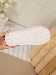 Dép bông trang trí hình trái tim thời trang cao cấp dành cho nữ, mềm mại và thoải mái, đế mềm, nhẹ, thích hợp cho phòng khách và phòng ngủ, mọi mùa - Hồng - Xem 6