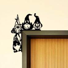 Christmas Door Frame Corner Finials, Festive Decorative Metal Signs, Door Frame Corner Metal Decorative Signs, Artistic Wall Hanging Signs Home Decor Christmas Decorations Room Decor Winter Christmas Decorations Home Christmas Gifts Christmas Decor - Multicolor - View 6