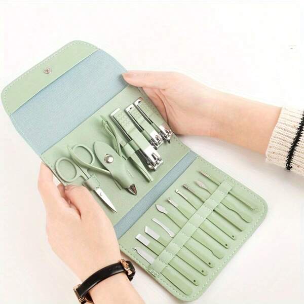 Professional Manicure And Pedicure Set, Stainless Steel Nail Clippers Set, Face, Nail And Toe Trimming Tools, Household Supplies.