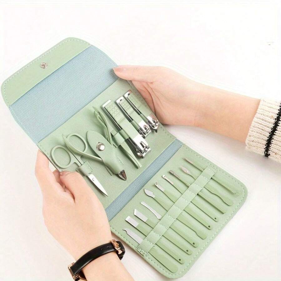 Professional Manicure And Pedicure Set, Stainless Steel Nail Clippers Set, Face, Nail And Toe Trimming Tools, Household Supplies.
