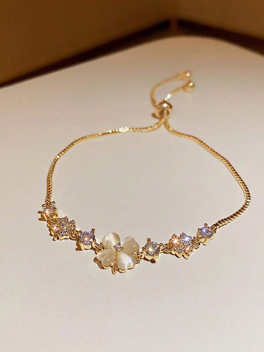 1 Piece Of Women's Bracelet, Perfect For Wearing At Banquets, Graduation Balls, Parties, And Other Special Occasions. It's A Perfect Accessory To Enhance Your Overall Look, Both Bold And Fashionable. - 黃金 - 查看 1