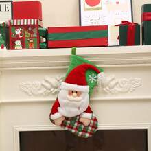 Chaussettes du Père Noël, chaussettes de Noël, sac cadeau, décorations de Noël, pendentif chaussettes pour sapin de Noël