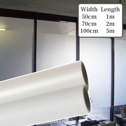 Bubble Free Frosted Window Film - Self Adhesive Etched Privacy Glass Vinyl