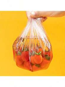 100 片一次性保鲜膜，用于保持剩余食物新鲜，具有弹性封口和自密封功能，适合覆盖碗和盘子，家庭使用