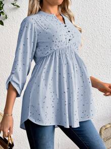 Women Blouses - Blue - View 1