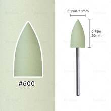 hytoos 3/32英寸硅胶美甲钻头，旋转式指甲边缘清洁抛光器，适用于美甲沙龙美甲 - 彩色 - 查看 18