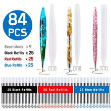 3pcs Transparent Pen Silicone Molds, 15pcs Tri-Color Pen Refills, Dried Flower Resin Decorative Crafts DIY Ballpoint Pen Casting Silicone Molds, Epoxy Resin Molds For Jewelry Making. Ballpoint Pen Silicone Molds Resin Casting Molds For DIY Resin Crafts. Creative Birthday Gifts, Unique Pens For Family And Friends. Experience DIY Stress Relief, Reusable.